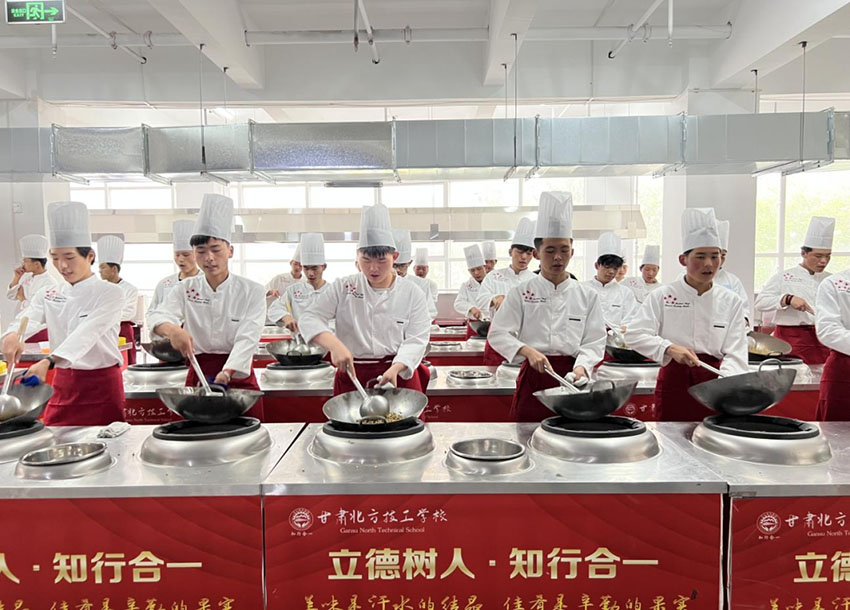 揭秘甘肅中職學校的中式烹調課堂是怎樣的?
